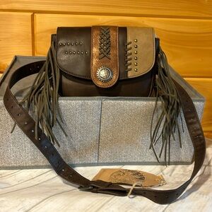 Catchfly Boho Western Fringe waist purse -New with tags